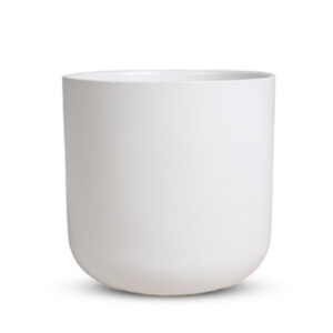 Classic Matte White Round Planter