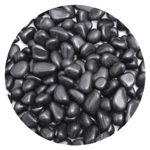 Polished Black River Pebbles